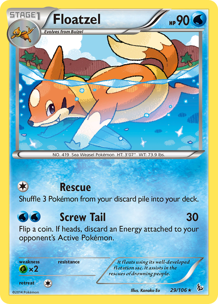 Floatzel (29/106) [XY: Flashfire] | Cracking-Singles