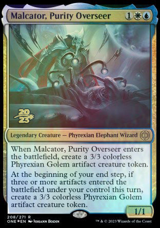 Malcator, Purity Overseer [Phyrexia: All Will Be One Prerelease Promos] | Cracking-Singles