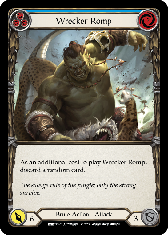 Wrecker Romp (Blue) [RNR023-C] (Rhinar Hero Deck)  1st Edition Normal | Cracking-Singles