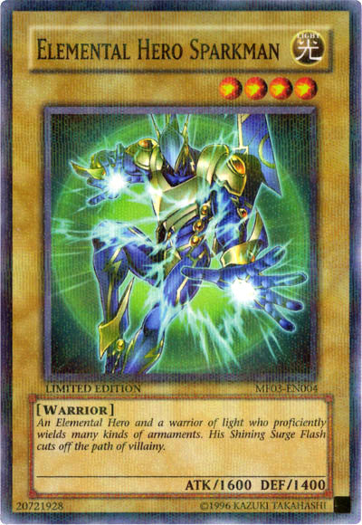 Elemental Hero Sparkman [MF03-EN004] Parallel Rare | Cracking-Singles