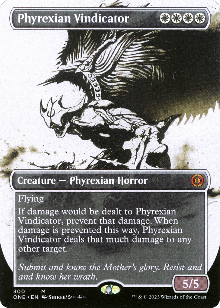 Phyrexian Vindicator (Borderless Ichor) [Phyrexia: All Will Be One] | Cracking-Singles