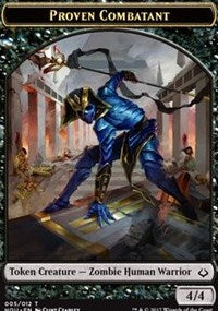 Proven Combatant // Cat Double-sided Token [Hour of Devastation Tokens] | Cracking-Singles