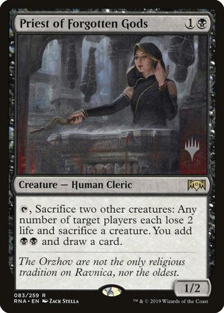 Priest of Forgotten Gods [Ravnica Allegiance Promos] | Cracking-Singles