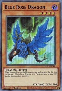 Blue Rose Dragon (Green) [LDS2-EN104] Ultra Rare | Cracking-Singles