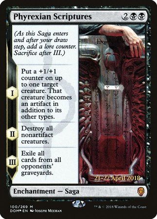 Phyrexian Scriptures [Dominaria Promos] | Cracking-Singles