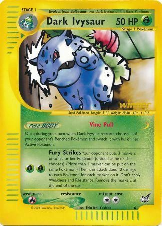 Dark Ivysaur (6) (Winner) (Jumbo Card) [Best of Promos] | Cracking-Singles