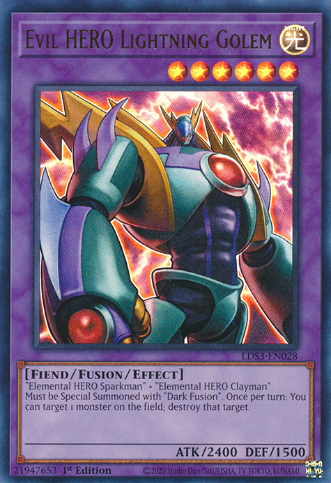 Evil HERO Lightning Golem [LDS3-EN028] Ultra Rare | Cracking-Singles