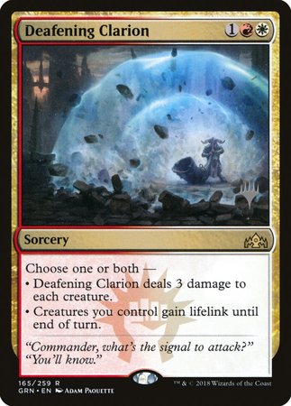 Deafening Clarion [Guilds of Ravnica Promos] | Cracking-Singles