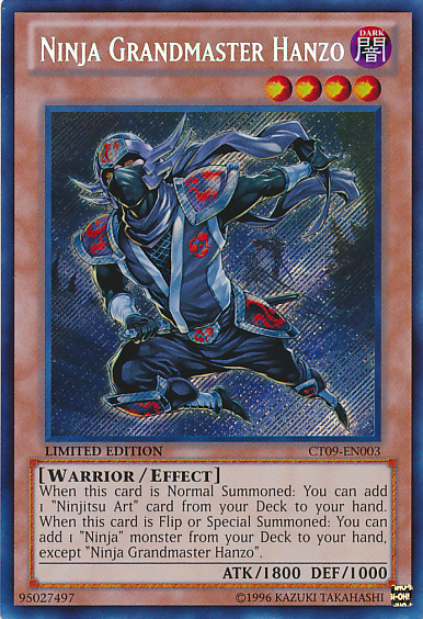 Ninja Grandmaster Hanzo [CT09-EN003] Secret Rare | Cracking-Singles