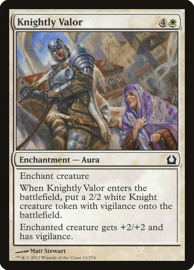 Knightly Valor [Return to Ravnica] | Cracking-Singles