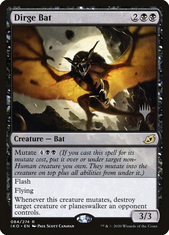 Dirge Bat (Promo Pack) [Ikoria: Lair of Behemoths Promos] | Cracking-Singles