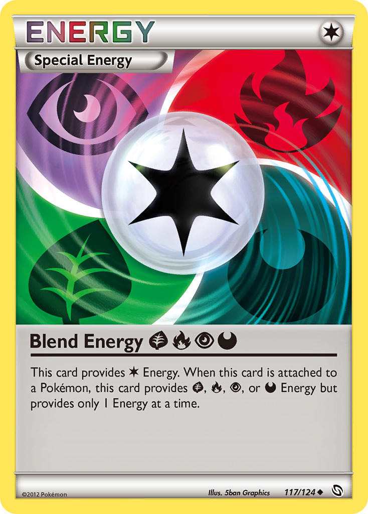 Blend Energy GrassFirePsychicDarkness (117/124) [Black & White: Dragons Exalted] | Cracking-Singles