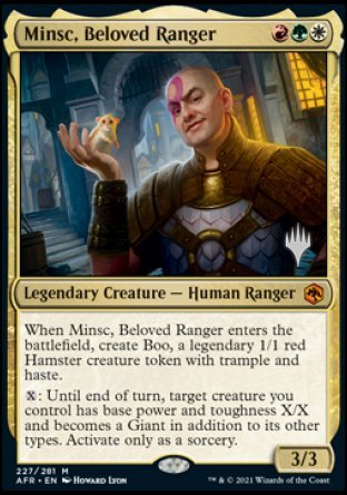 Minsc, Beloved Ranger (Promo Pack) [Dungeons & Dragons: Adventures in the Forgotten Realms Promos] | Cracking-Singles