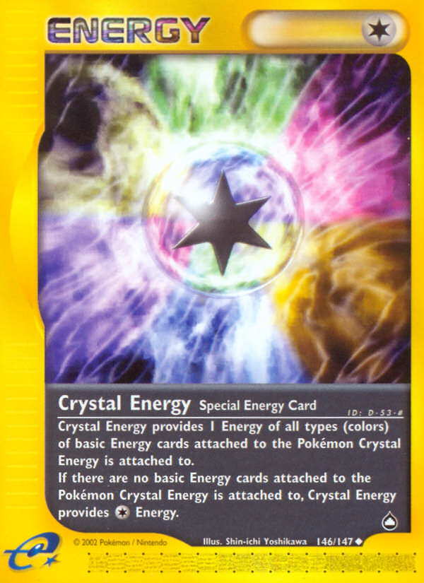 Crystal Energy (146/147) [Aquapolis] | Cracking-Singles