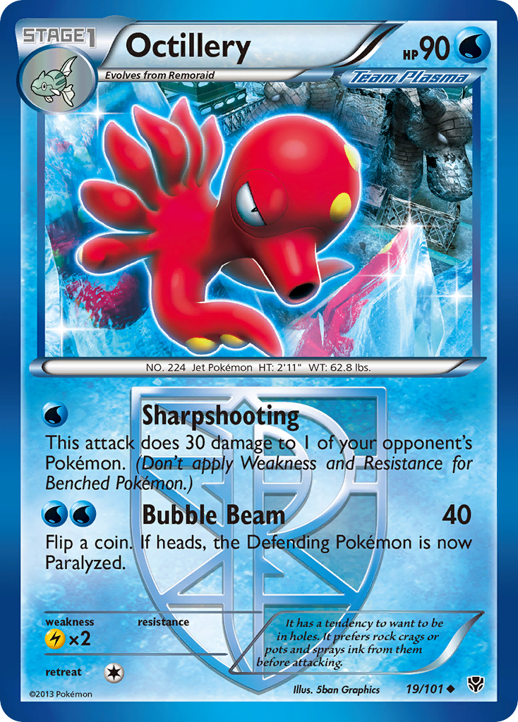 Octillery (19/101) [Black & White: Plasma Blast] | Cracking-Singles