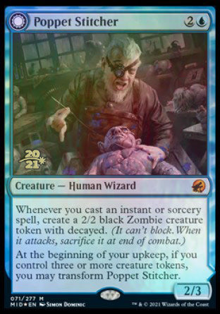 Poppet Stitcher // Poppet Factory [Innistrad: Midnight Hunt Prerelease Promos] | Cracking-Singles