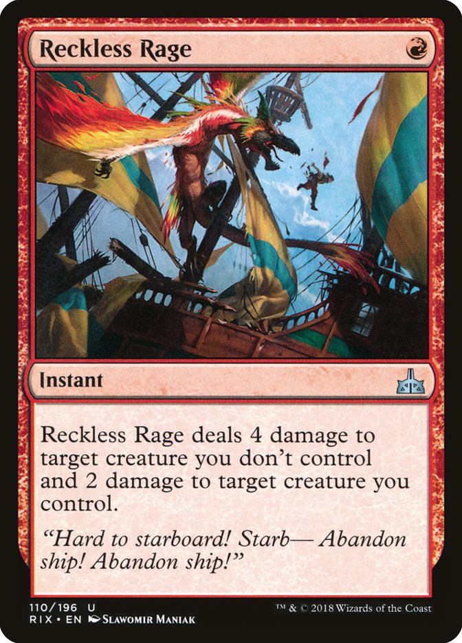 Reckless Rage [Rivals of Ixalan] | Cracking-Singles