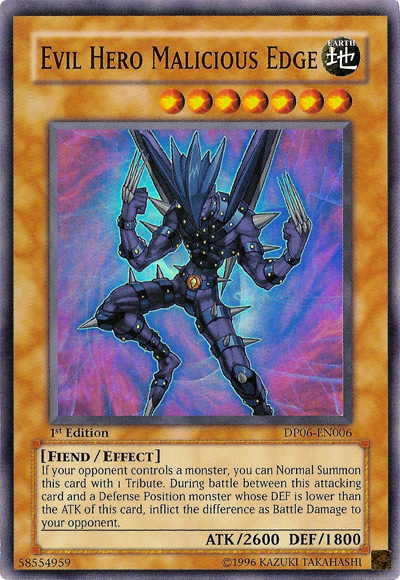 Evil Hero Malicious Edge [DP06-EN006] Super Rare | Cracking-Singles