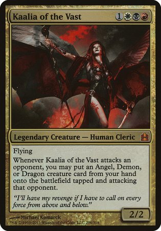 Kaalia of the Vast (Oversized) [Commander 2011 Oversized] | Cracking-Singles