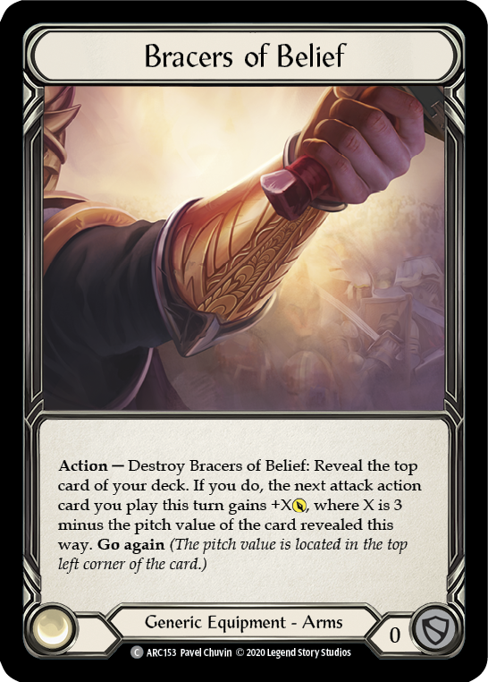 Bracers of Belief [ARC153] Unlimited Edition Rainbow Foil | Cracking-Singles