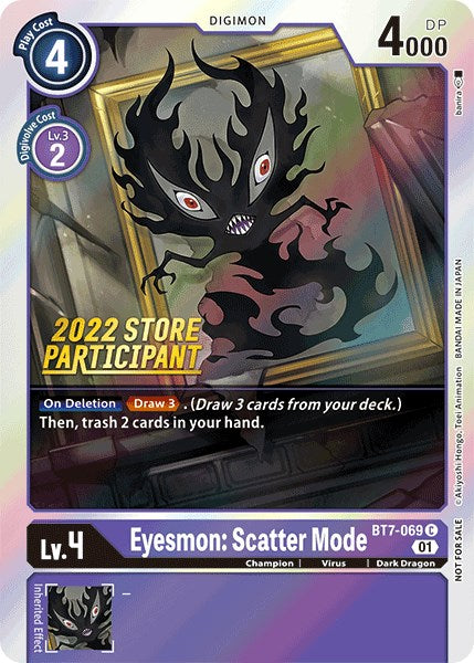 Eyesmon: Scatter Mode [BT7-069] (2022 Store Participant) [Next Adventure Promos] | Cracking-Singles