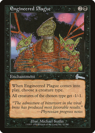 Engineered Plague [Urza's Legacy] | Cracking-Singles