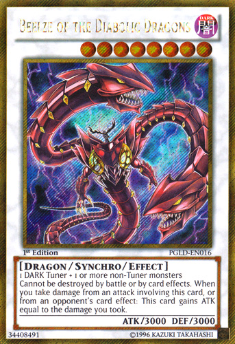 Beelze of the Diabolic Dragons [PGLD-EN016] Gold Secret Rare | Cracking-Singles