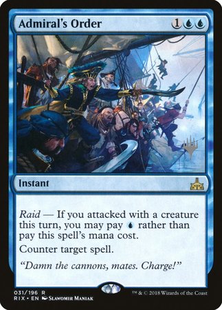 Admiral's Order [Rivals of Ixalan Promos] | Cracking-Singles