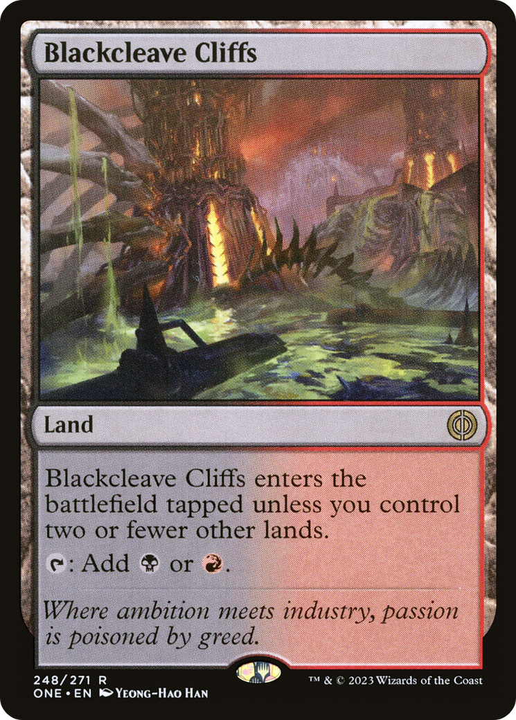 Blackcleave Cliffs [Phyrexia: All Will Be One] | Cracking-Singles