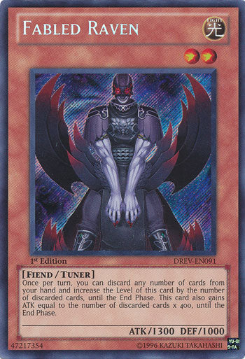 Fabled Raven [DREV-EN091] Secret Rare | Cracking-Singles