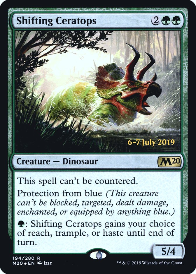 Shifting Ceratops  [Core Set 2020 Prerelease Promos] | Cracking-Singles