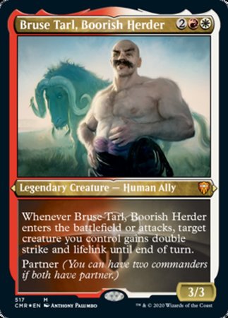 Bruse Tarl, Boorish Herder (Foil Etched) [Commander Legends] | Cracking-Singles