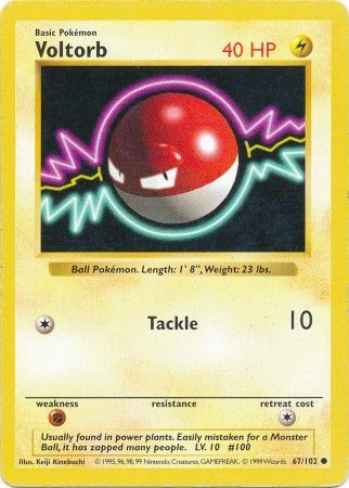 Voltorb (67/102) [Base Set Shadowless Unlimited] | Cracking-Singles