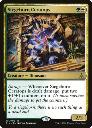 Siegehorn Ceratops [Rivals of Ixalan Promos] | Cracking-Singles