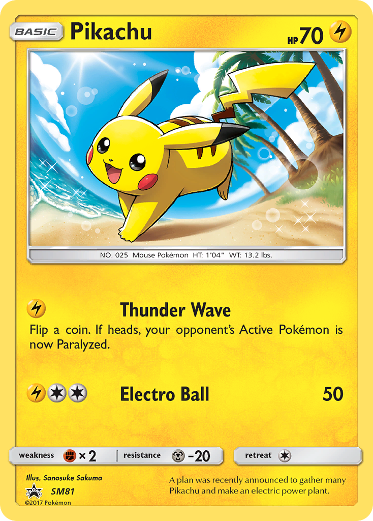 Pikachu (SM81) [Sun & Moon: Black Star Promos] | Cracking-Singles