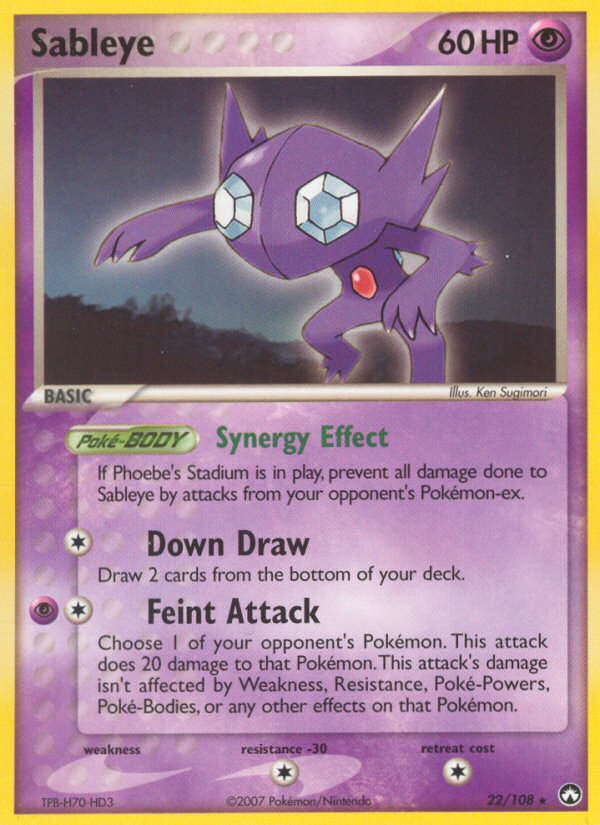 Sableye (22/108) [EX: Power Keepers] | Cracking-Singles