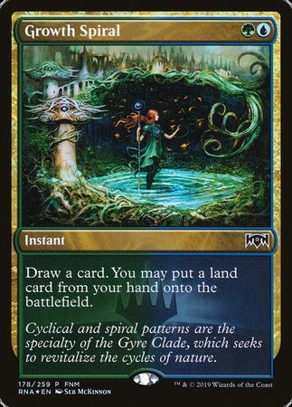 Growth Spiral [Ravnica Allegiance Promos] | Cracking-Singles