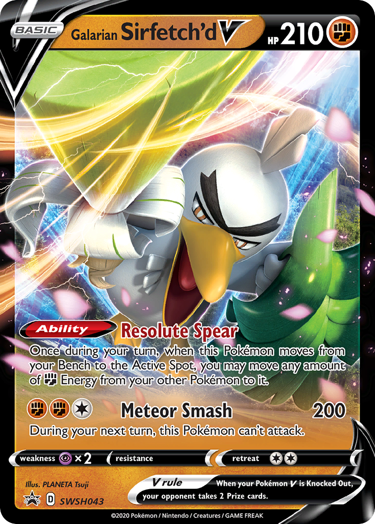 Galarian Sirfetch'd V (SWSH043) [Sword & Shield: Black Star Promos] | Cracking-Singles