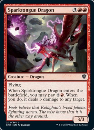 Sparktongue Dragon [Commander Legends] | Cracking-Singles