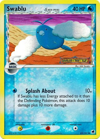 Swablu (65/101) (Delta Species) (Stamped) [EX: Dragon Frontiers] | Cracking-Singles