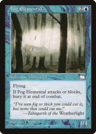 Fog Elemental [Weatherlight] | Cracking-Singles