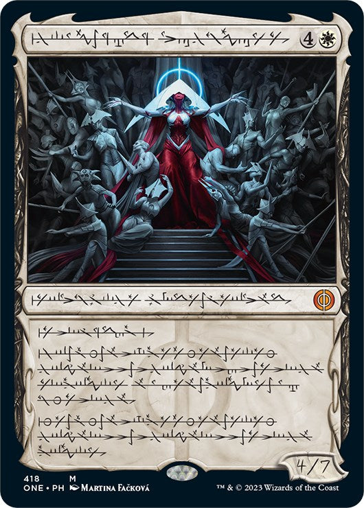 Elesh Norn, Mother of Machines (Phyrexian Step-and-Compleat Foil) [Phyrexia: All Will Be One] | Cracking-Singles