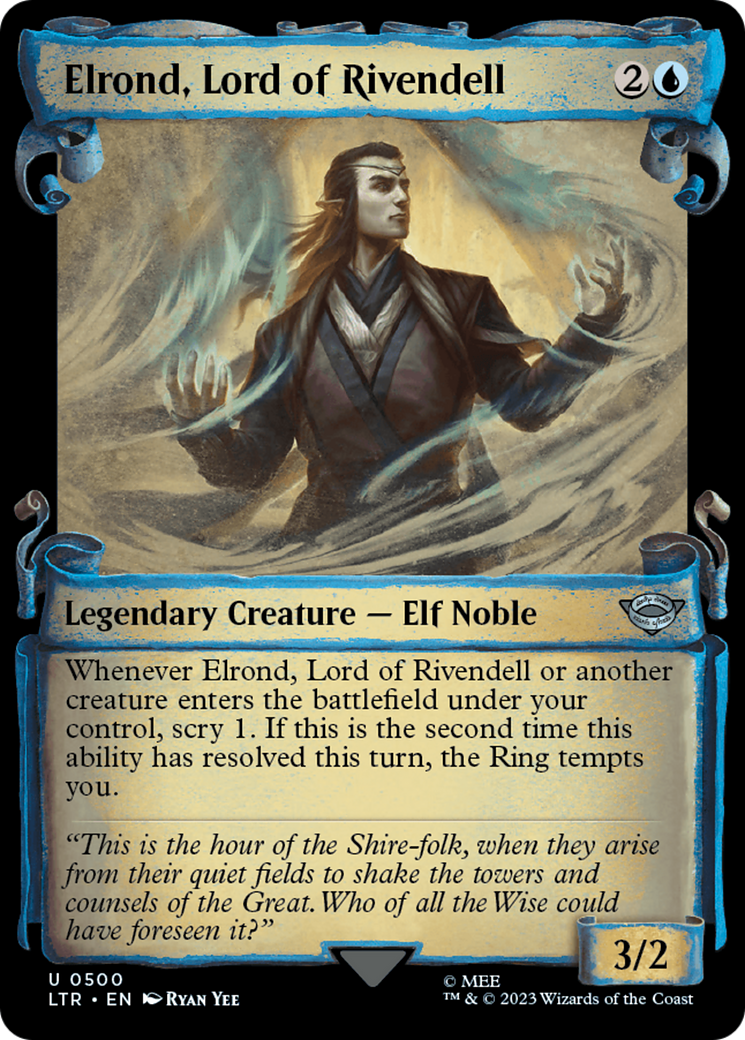 Elrond, Lord of Rivendell [The Lord of the Rings: Tales of Middle-Earth Showcase Scrolls] | Cracking-Singles