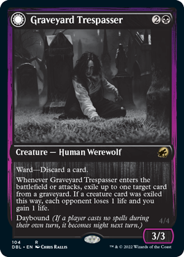 Graveyard Trespasser // Graveyard Glutton [Innistrad: Double Feature] | Cracking-Singles