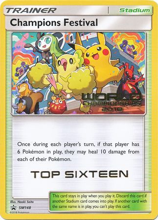 Champions Festival(SM148) (2018 Top Sixteen) [Sun & Moon: Black Star Promos] | Cracking-Singles