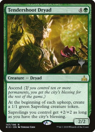 Tendershoot Dryad [Rivals of Ixalan Promos] | Cracking-Singles