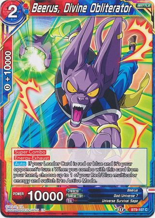 Beerus, Divine Obliterator [BT9-107] | Cracking-Singles