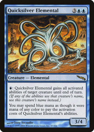 Quicksilver Elemental [Mirrodin] | Cracking-Singles