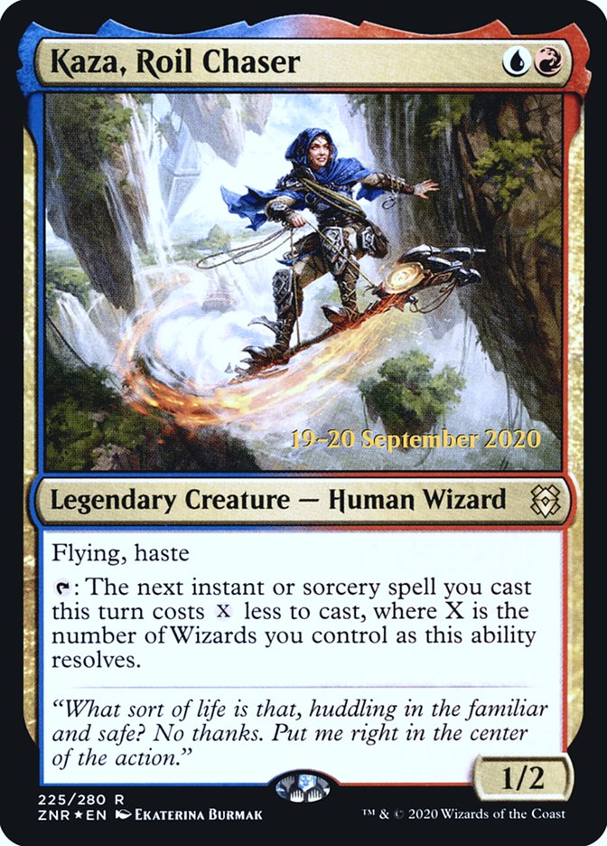 Kaza, Roil Chaser  [Zendikar Rising Prerelease Promos] | Cracking-Singles