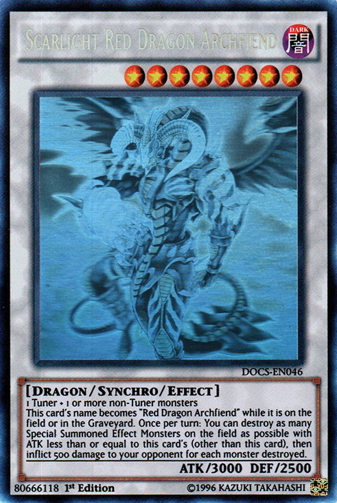 Scarlight Red Dragon Archfiend (Ghost) [DOCS-EN046] Ghost Rare | Cracking-Singles